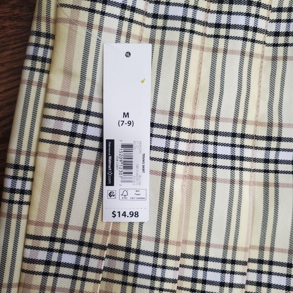 NWT Clueless Style Yellow Plaid Skirt No Boundaries. - Picture 2 of 5
